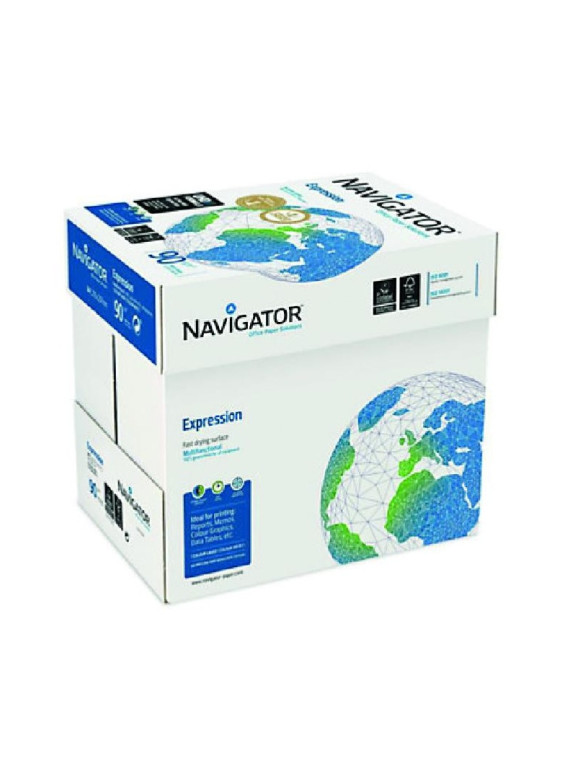 Papier Super blanc NAVIGATOR Expression A4 90g FSC - Le carton de 5 ramettes de 500 feuilles