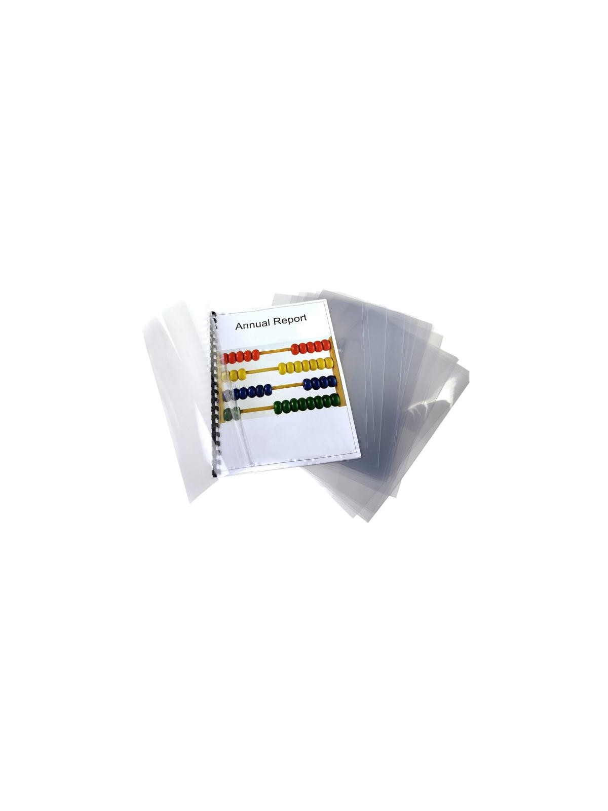 Couverture pour reliures A4 - PVC Cristal - Le lot de 100 - Incolore