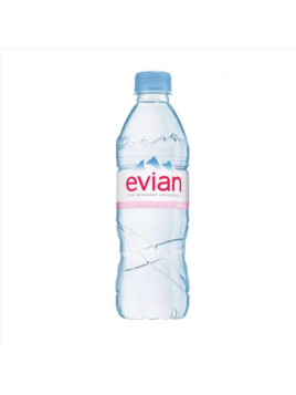 Eau minérale Evian 50 cl - Le lot de 24 bouteilles