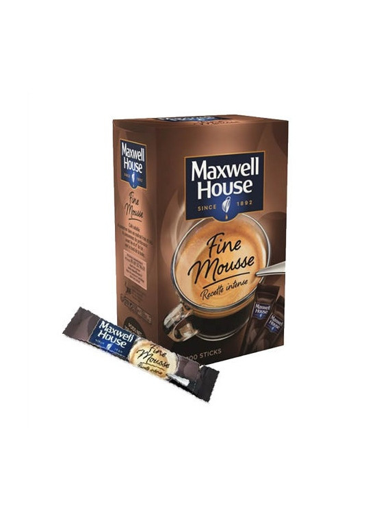 Café soluble en stick 1,8g Maxwell House - La boîte de 100