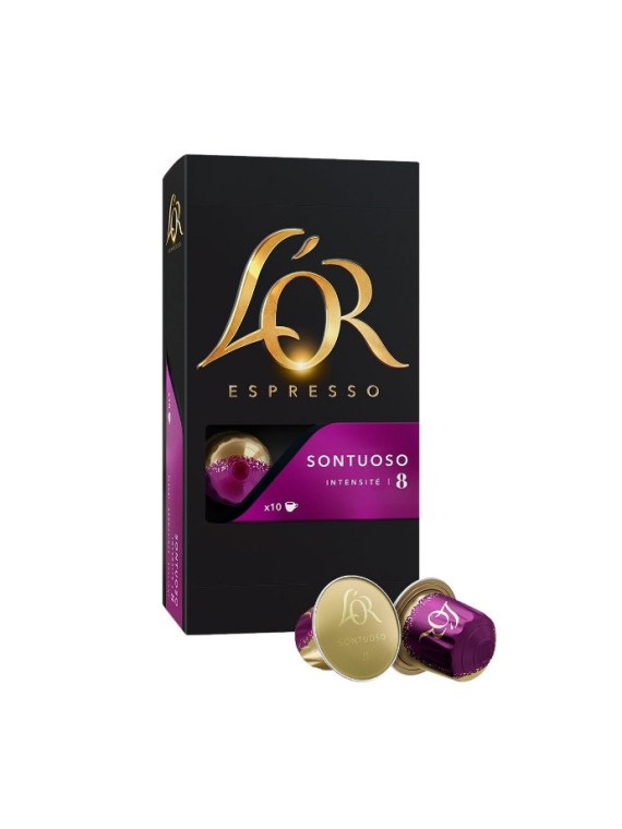 Café capsules L'Or Espresso Sontuoso classique - Nespresso compatibles - La boîte de 10