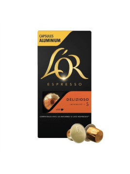 Café capsules L'Or Espresso Delizio équilibré - Nespresso compatibles - La boîte de 10