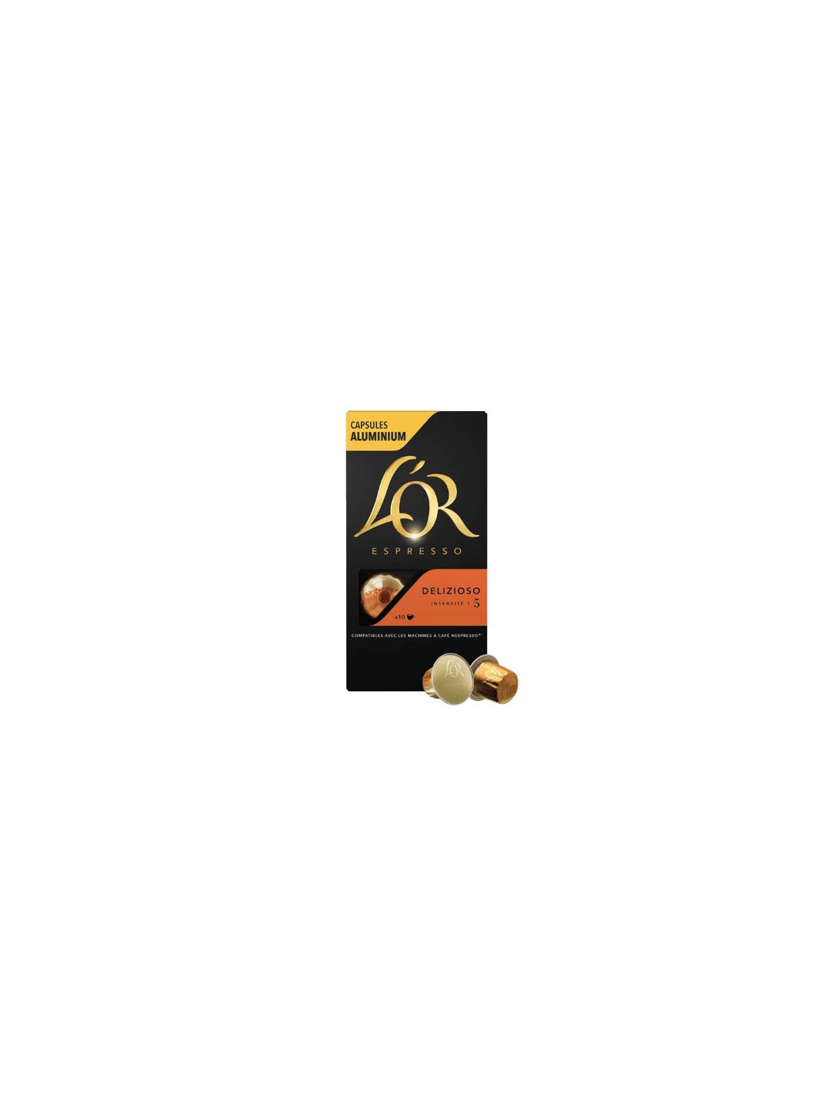 Café capsules L'Or Espresso Delizio équilibré - Nespresso compatibles - La boîte de 10