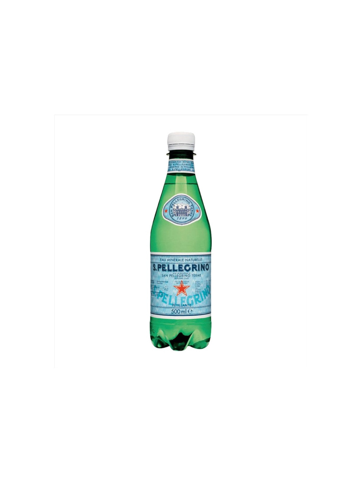 Eau minérale naturelle gazeuse SAN PELLEGRINO 50 cl - Le carton de 24 bouteilles