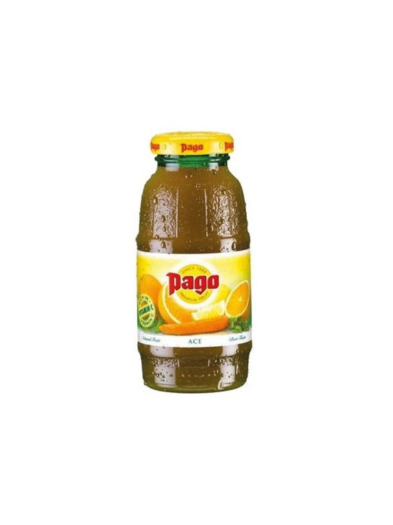 Jus de fruits PAGO ACE (orange carotte citron) 20 cl - Le pack de 12 bouteilles