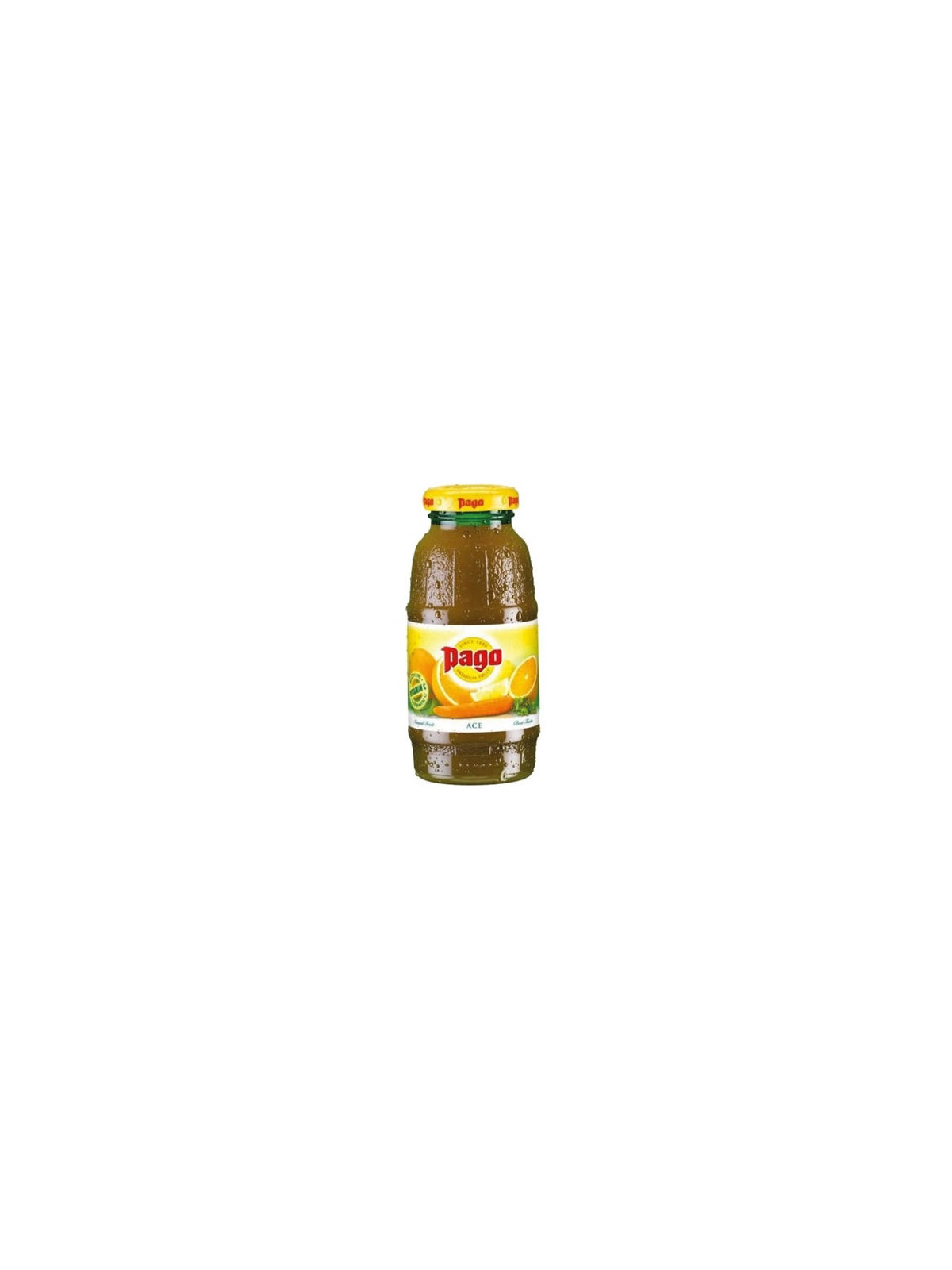 Jus de fruits PAGO ACE (orange carotte citron) 20 cl - Le pack de 12 bouteilles