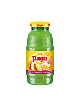 Jus de fruits PAGO Cocktail Tropical Multivitaminé 20 cl - Le pack de 12 bouteilles