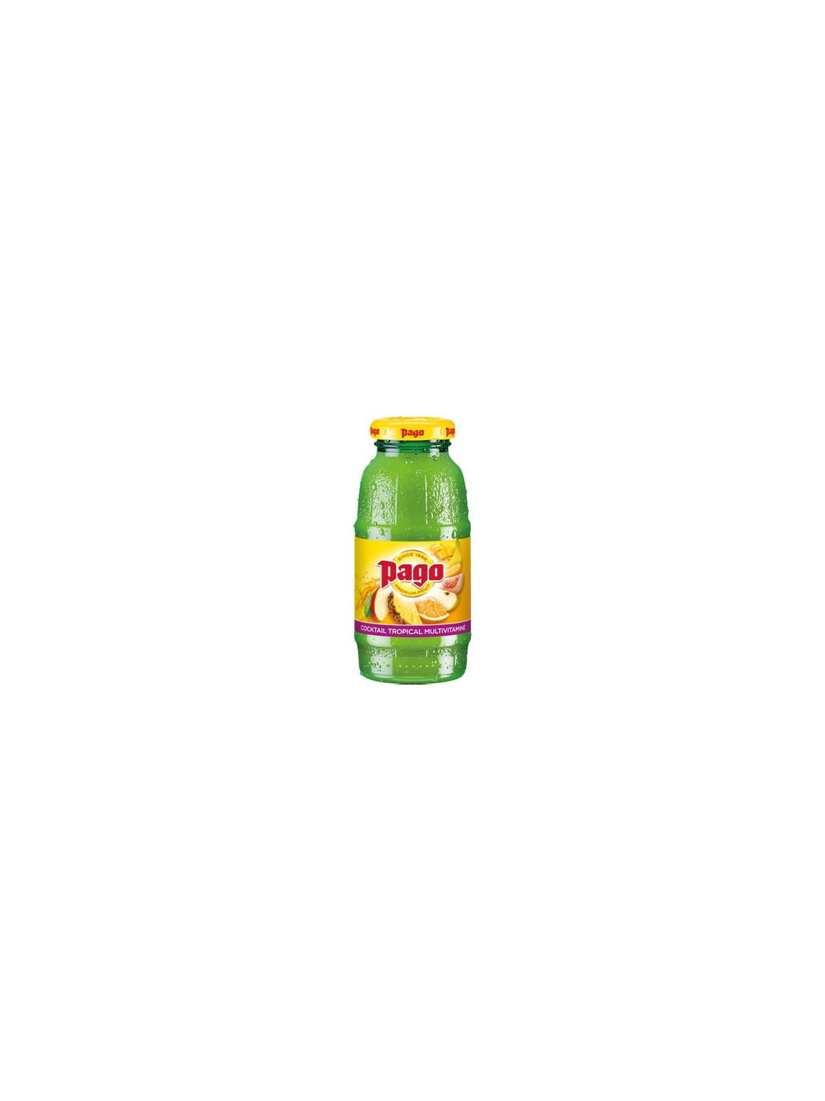 Jus de fruits PAGO Cocktail Tropical Multivitaminé 20 cl - Le pack de 12 bouteilles
