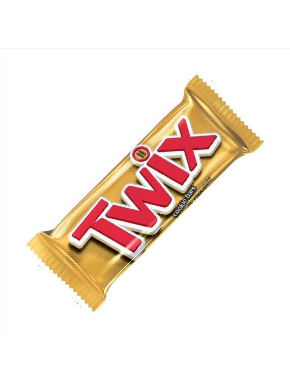 Barre biscuit nappage caramel chocolat TWIX 50g - Le lot de 32