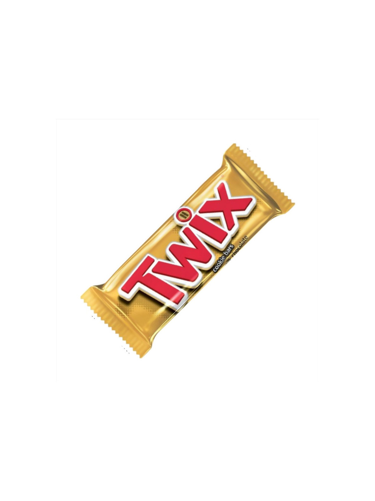 Barre biscuit nappage caramel chocolat TWIX 50g - Le lot de 32