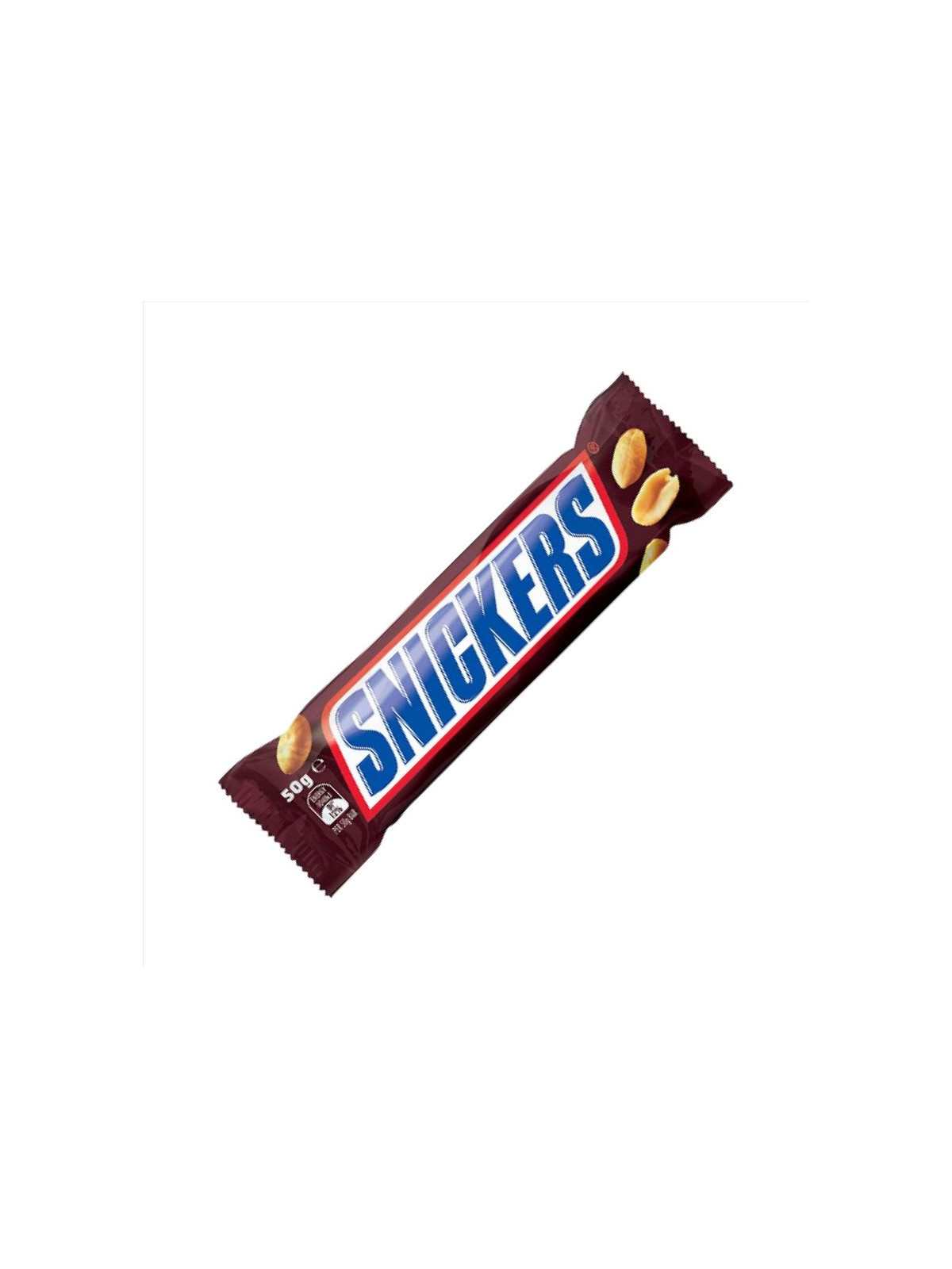 Barre chocolat caramel cacahuètes SNICKERS 50g - Le lot de 32
