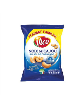 Noix de cajou grillées et salées au sel de Guérande VICO - Le sachet de 160g