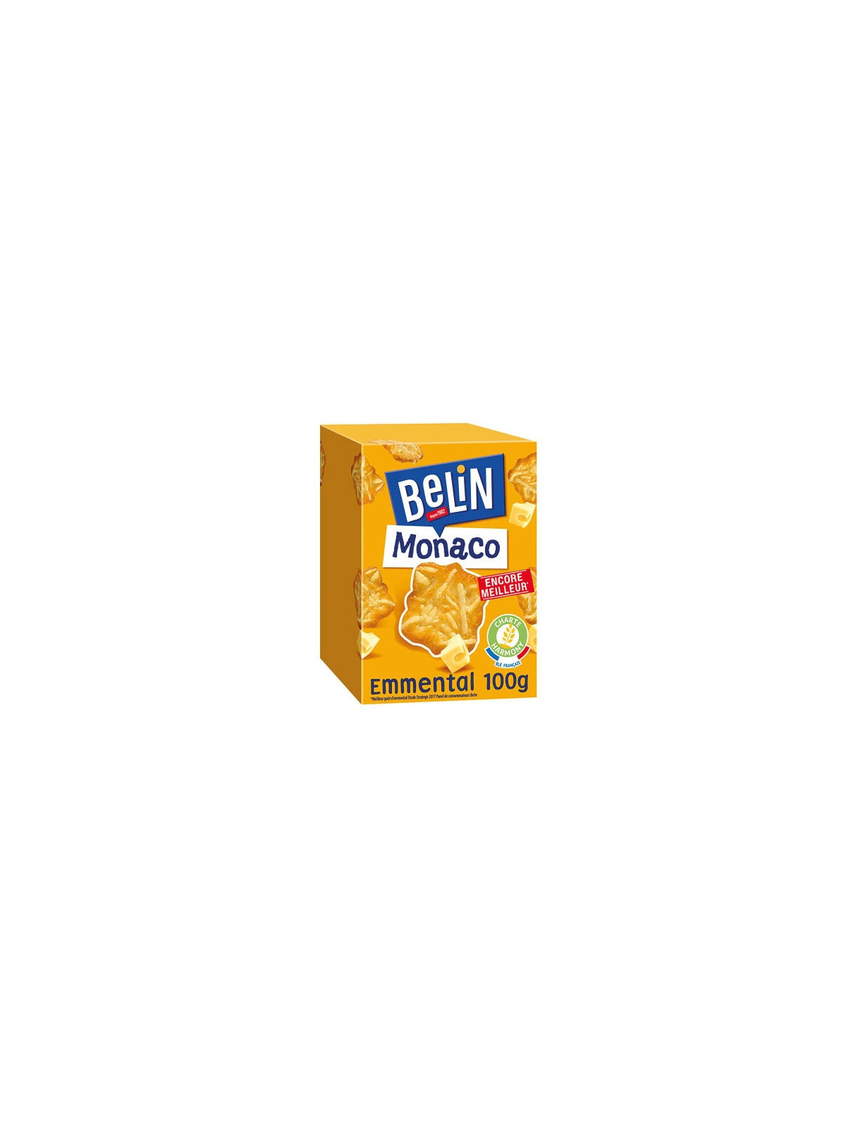 Biscuits apéritifs Monaco emmental BELIN - Les 3 étuis de 100g
