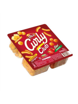 Biscuits apéritifs assortiment CURLY Club VICO - Les 3 barquettes de 90g