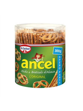 Biscuits apéritifs sticks & bretzels ANCEL - La boîte de 300g
