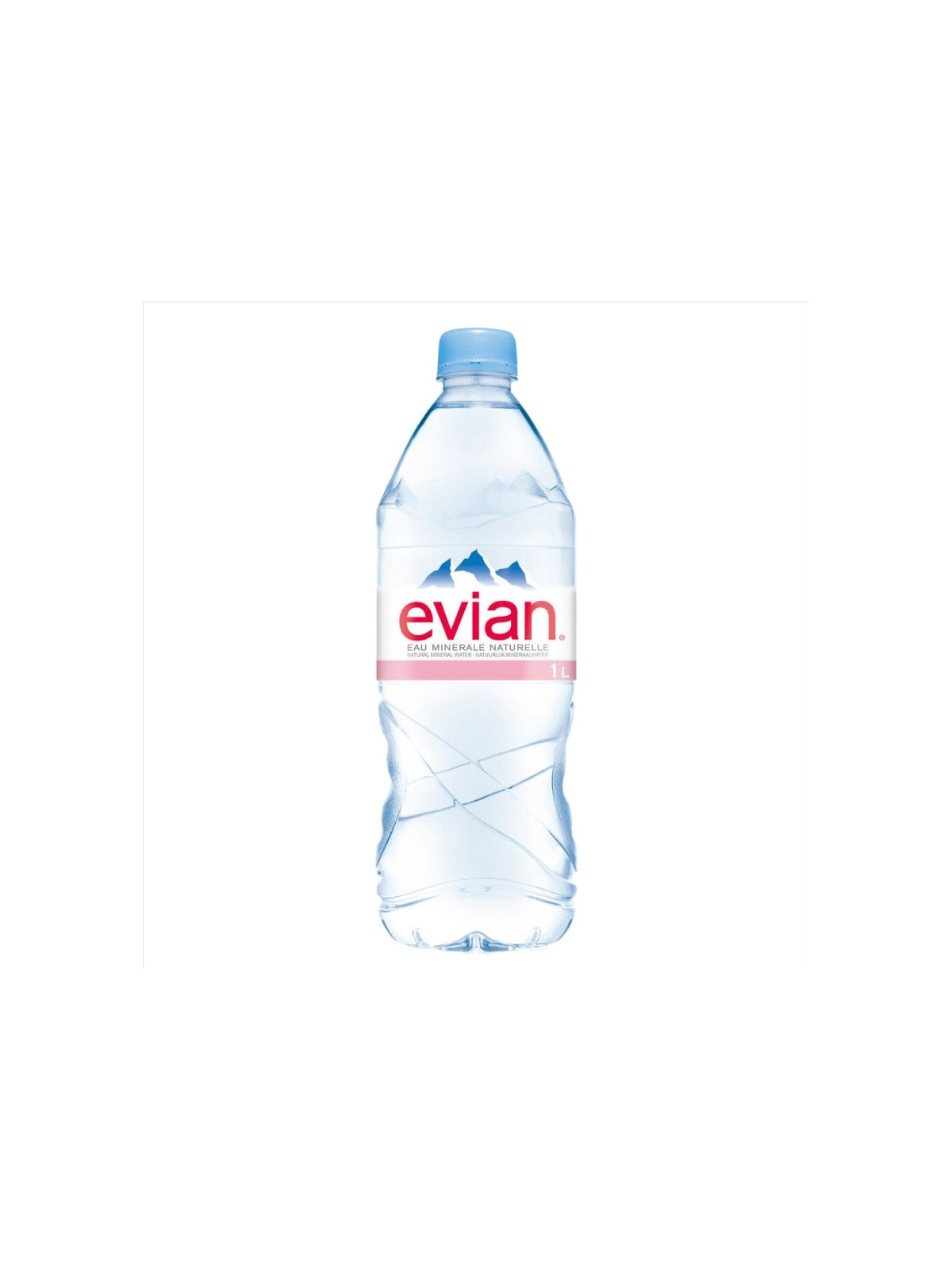 Eau minérale Evian 1L - Le lot de 6 bouteilles