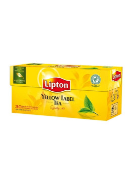 Thé noir Yellow Label LIPTON - La boîte de 30 sachets