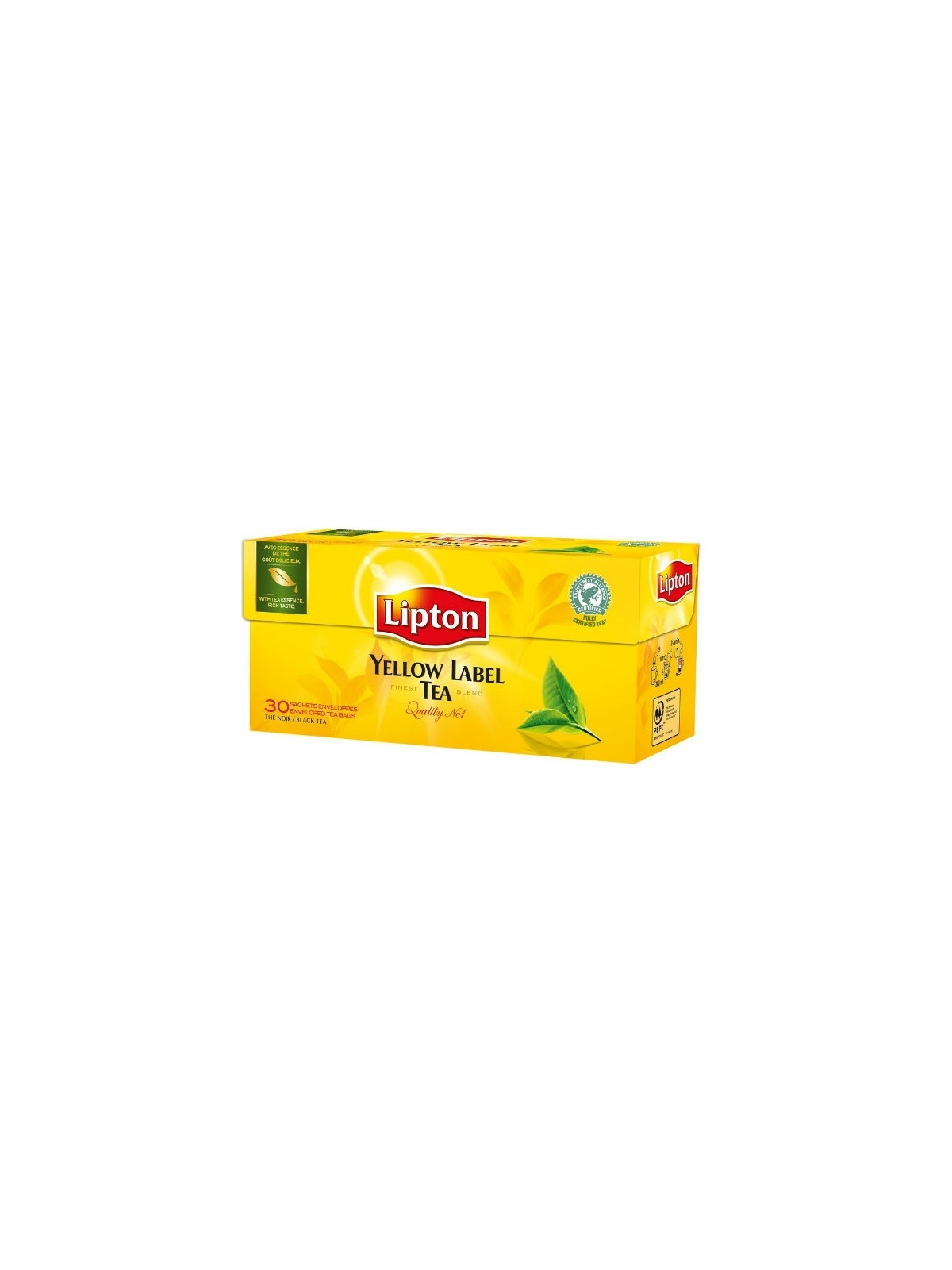 Thé noir Yellow Label LIPTON - La boîte de 30 sachets