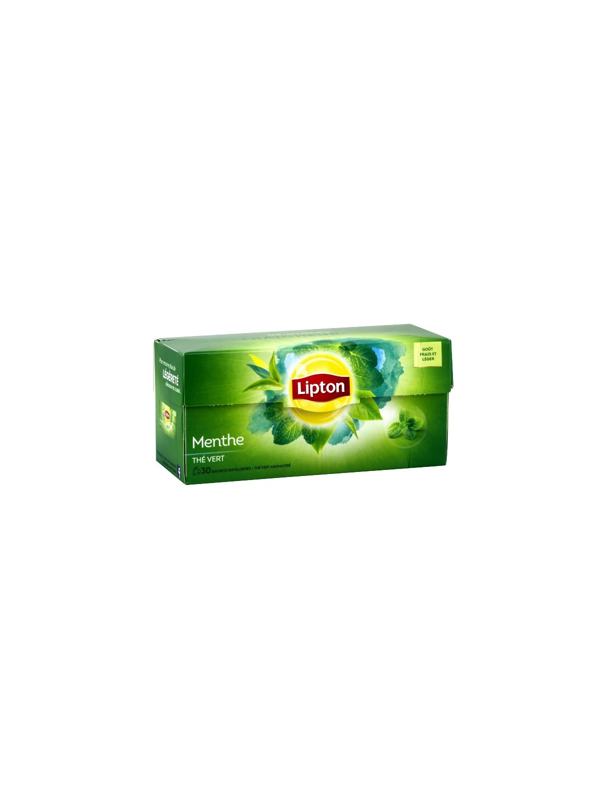 Thé vert à la menthe LIPTON - La boîte de 30 sachets