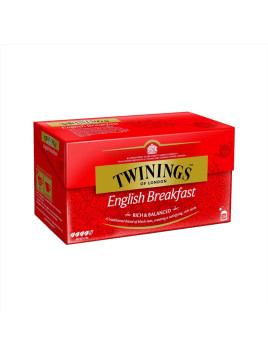 Thé Original English Breakfast TWININGS - La boîte de 25 sachets