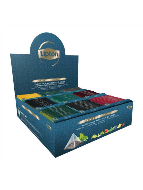 Coffret Thés & infusions LIPTON Exclusive Selection - Boîte de 108 sachets pyramide
