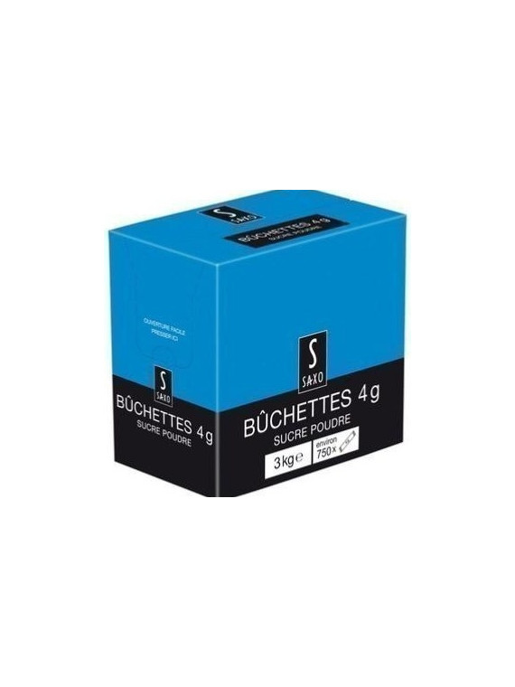 Sucre en buchette 4g - La boîte distributrice de 750 - 3kg