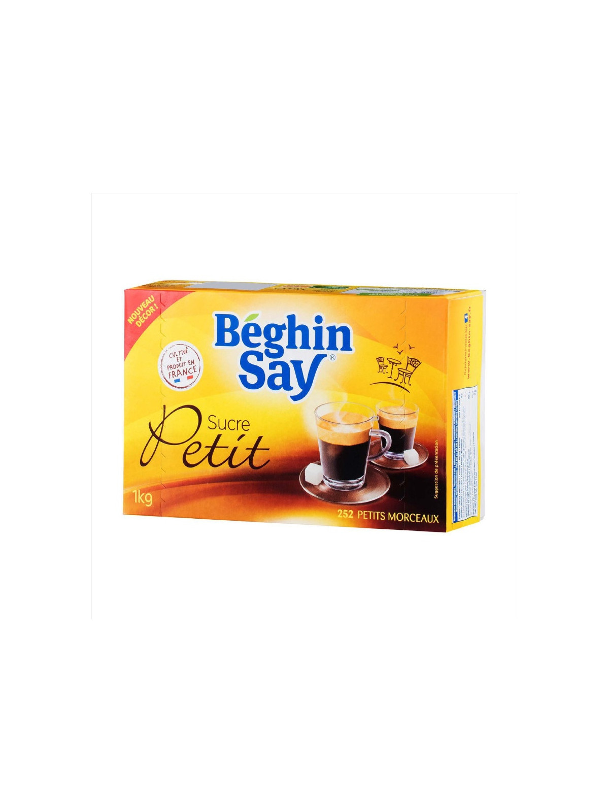 Sucre petits morceaux BEGHIN SAY - La boite de 1 kg