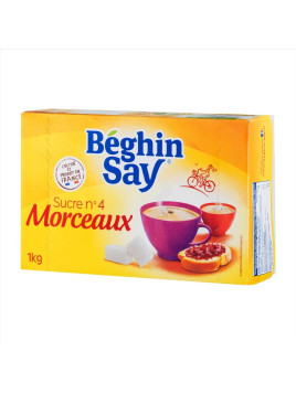 Sucre morceaux n°4 longs BEGHIN SAY - La boite de 1 kg