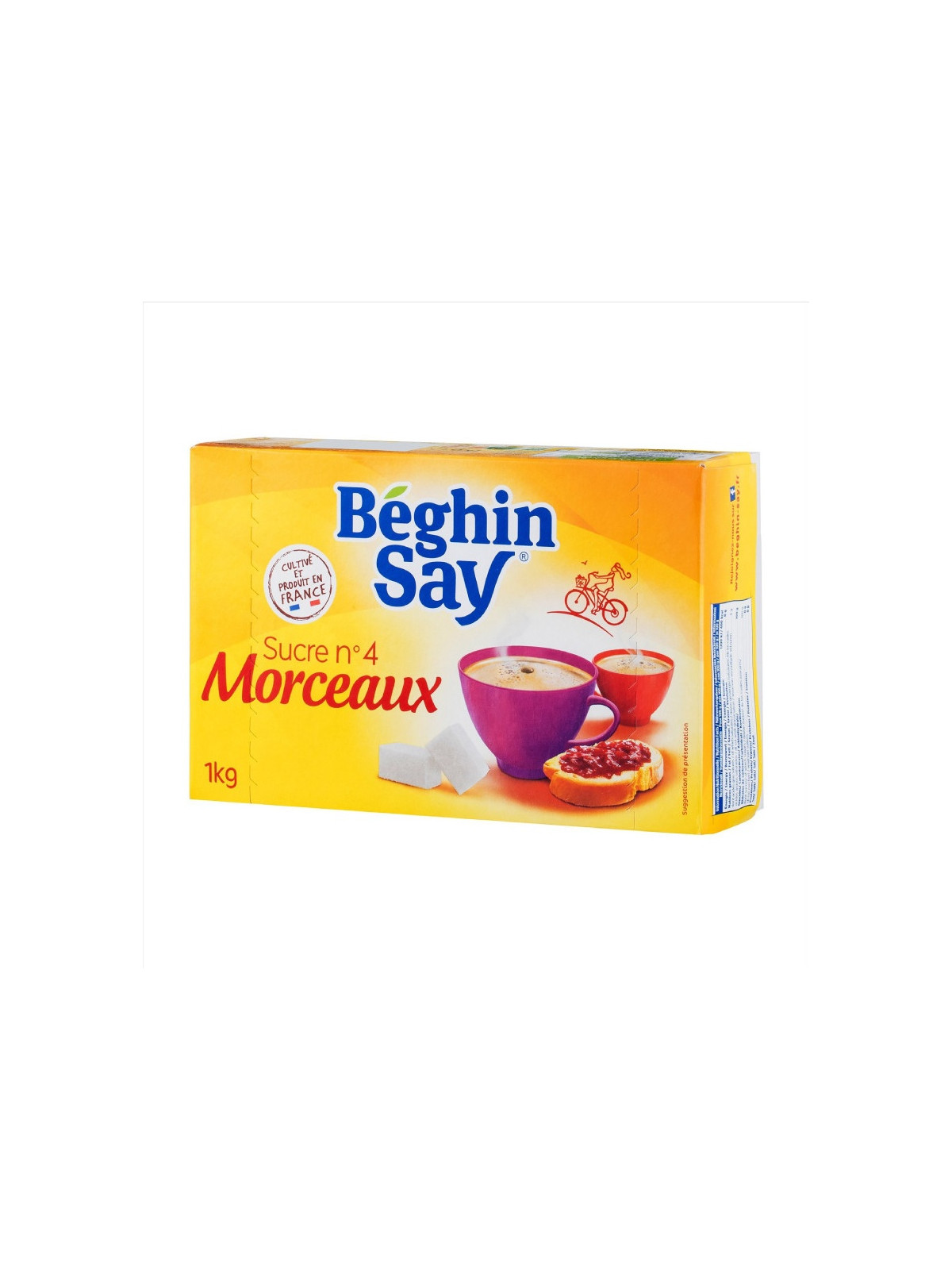 Sucre morceaux n°4 longs BEGHIN SAY - La boite de 1 kg