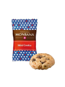 Mini cookies nougatine et pépite de chocolat Monbana 4g (sachet) - Le carton de 200