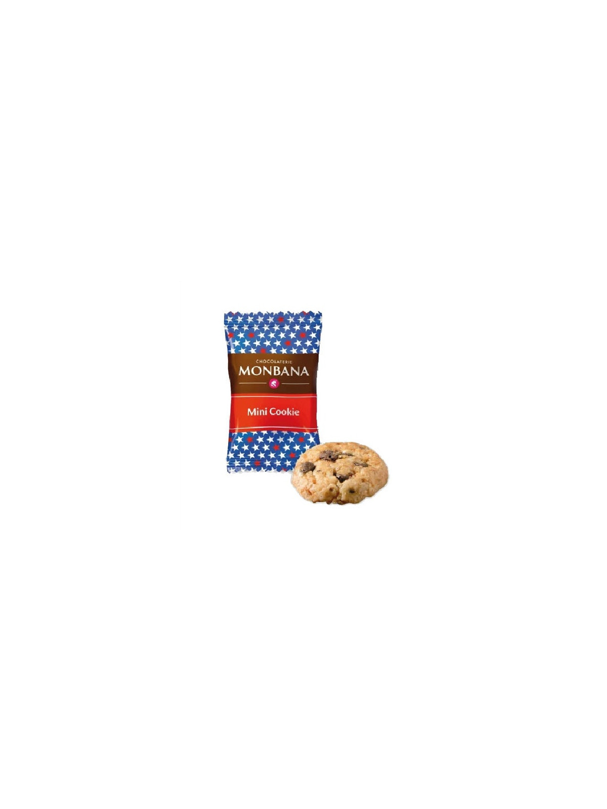 Mini cookies nougatine et pépite de chocolat Monbana 4g (sachet) - Le carton de 200