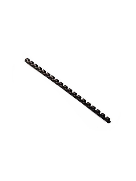 Baguettes à relier anneaux plastique 40 feuilles A4 Diam. 8 mm - La boîte de 100 Noir