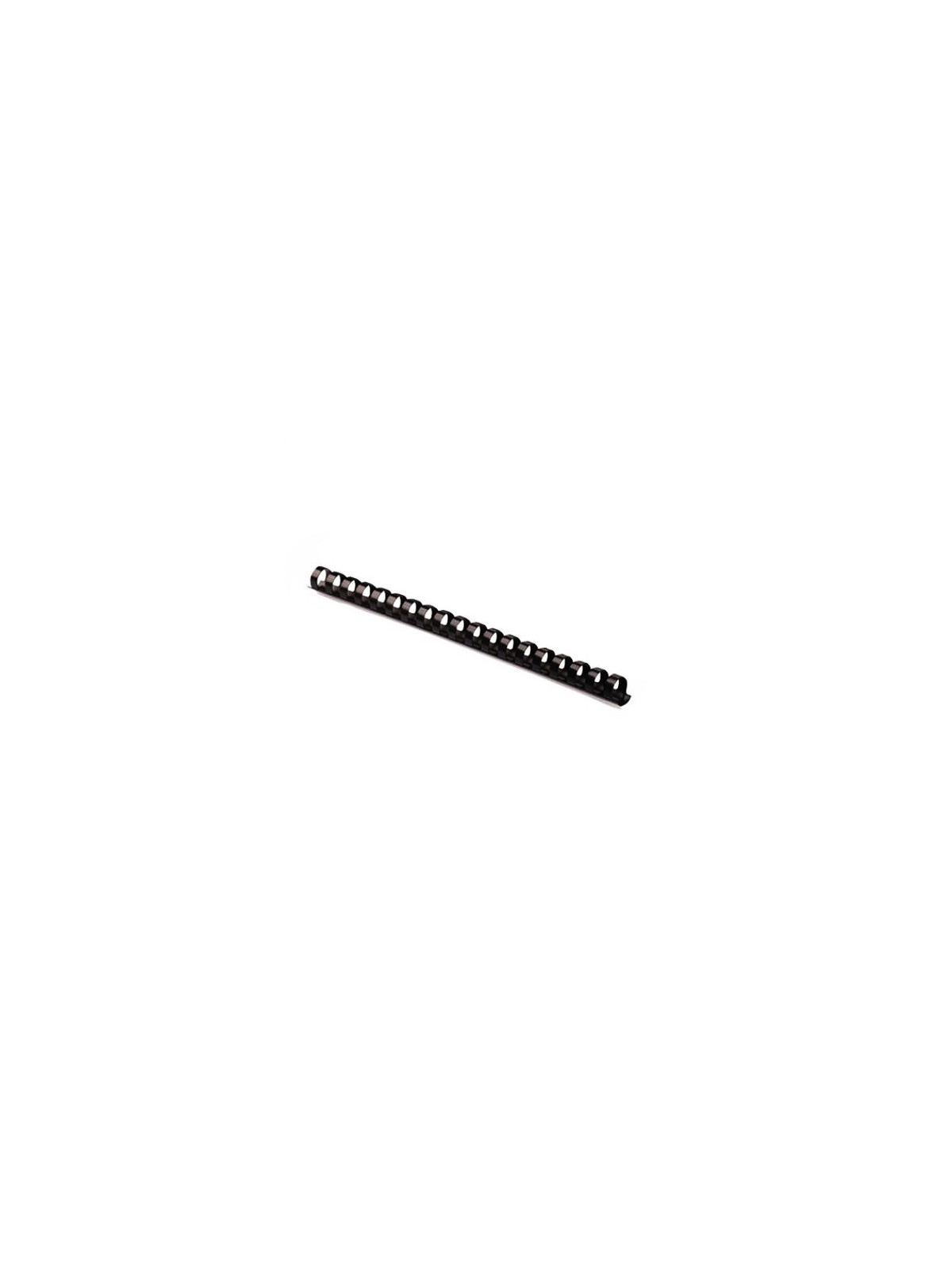 Baguettes à relier anneaux plastique 120 feuilles A4 Diam. 16 mm - La boîte de 100 Noir