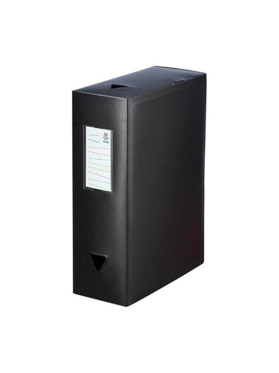 Boîte de classement plastique Viquel dos 10 cm - A la couleur - Le lot de 2 boîtes