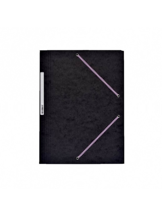 Chemise à élastiques 3 rabats A4 - Carte lustrée 390g - A la couleur - Le lot de 5