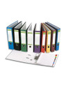 Classeur à levier en papier recyclé intérieur/extérieur - dos 8 cm - A4 - Lot de 2
