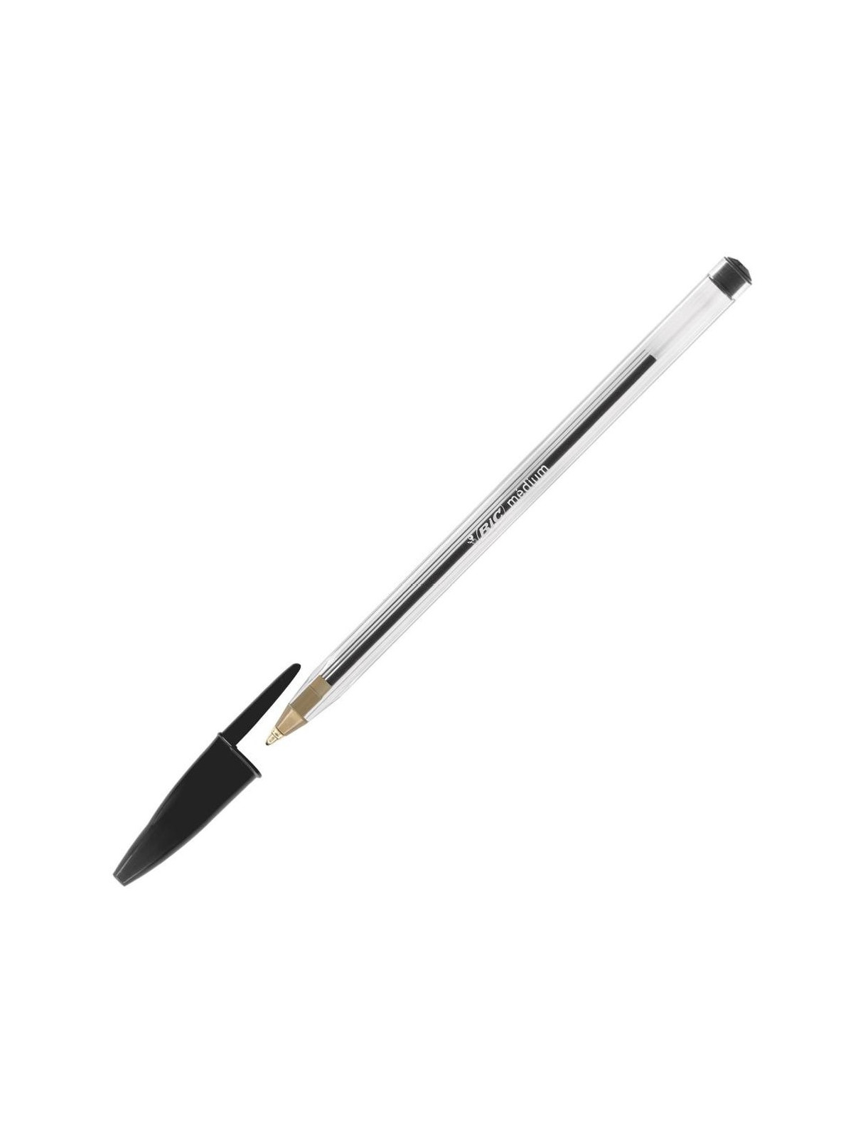 Stylo bille BIC Cristal Original à capuchon - Pointe moyenne