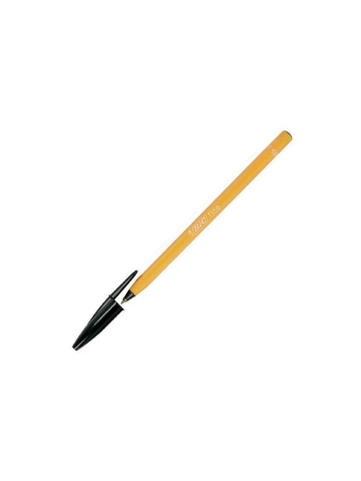 Stylo bille BIC Orange à capuchon - Pointe fine