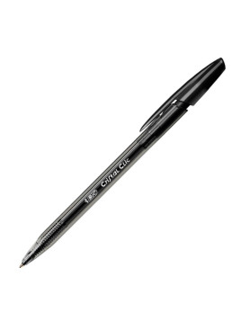 Stylo bille BIC Cristal Clic rétractable - Pointe moyenne