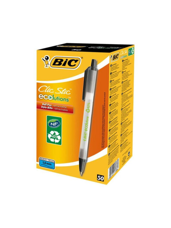 Stylo bille rétractable Bic Écolutions Clic Stic