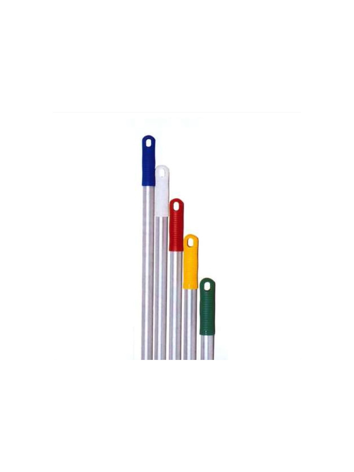 Manche aluminium 140 cm - Qualité alimentaire Blanc