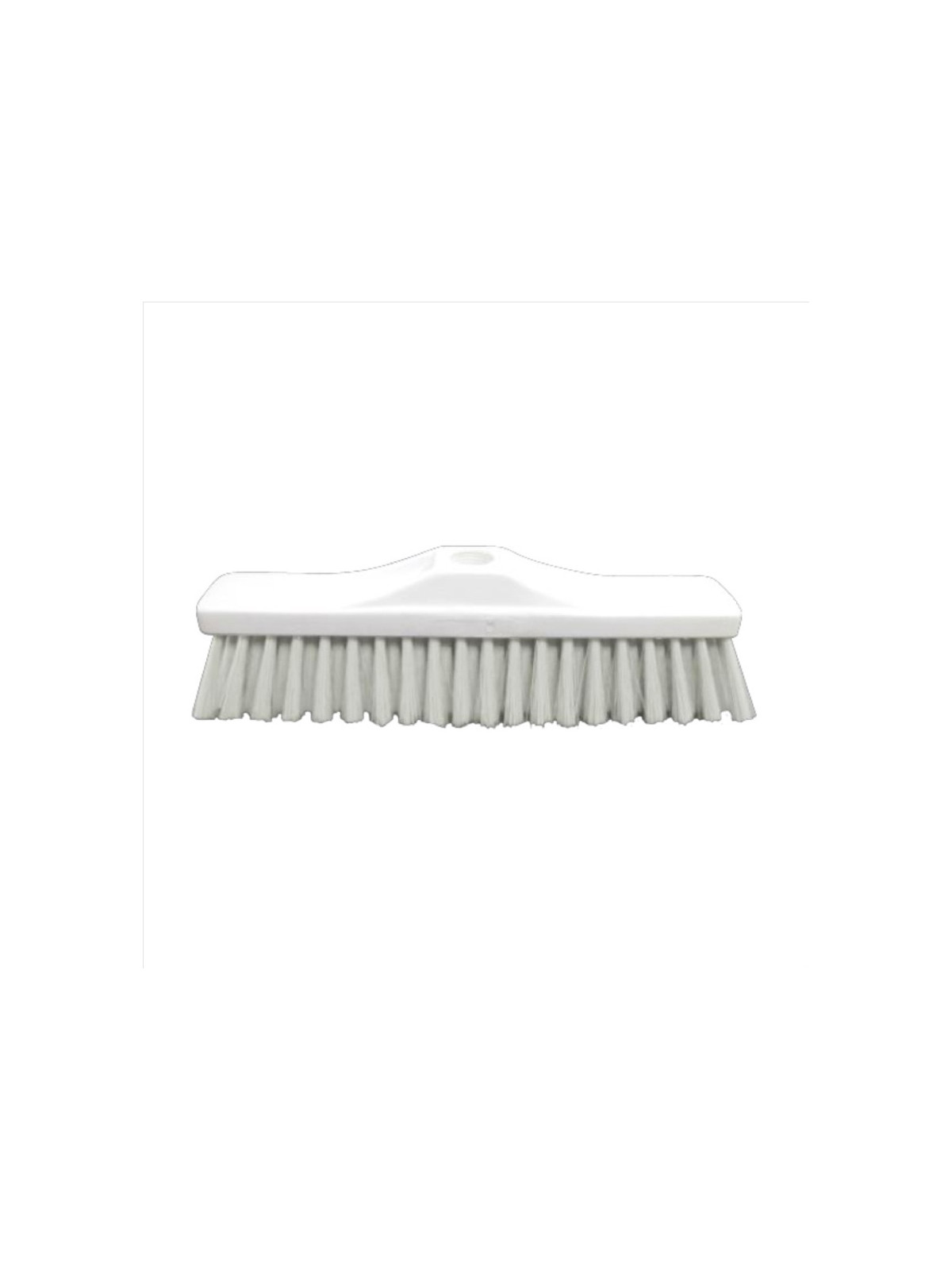 Balai droit 29 cm mi-dur - Qualité alimentaire Blanc
