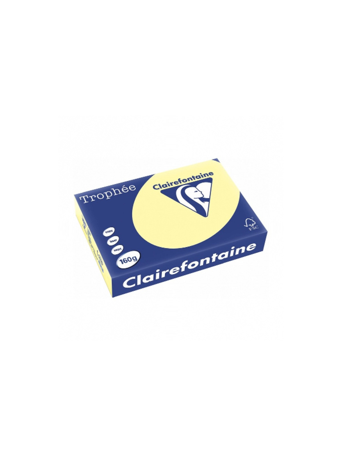 Papier couleur pastel CLAIREFONTAINE A4 160g - la ramette de 250 feuilles