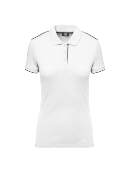 Polo Day To Day contrasté manches courtes femme