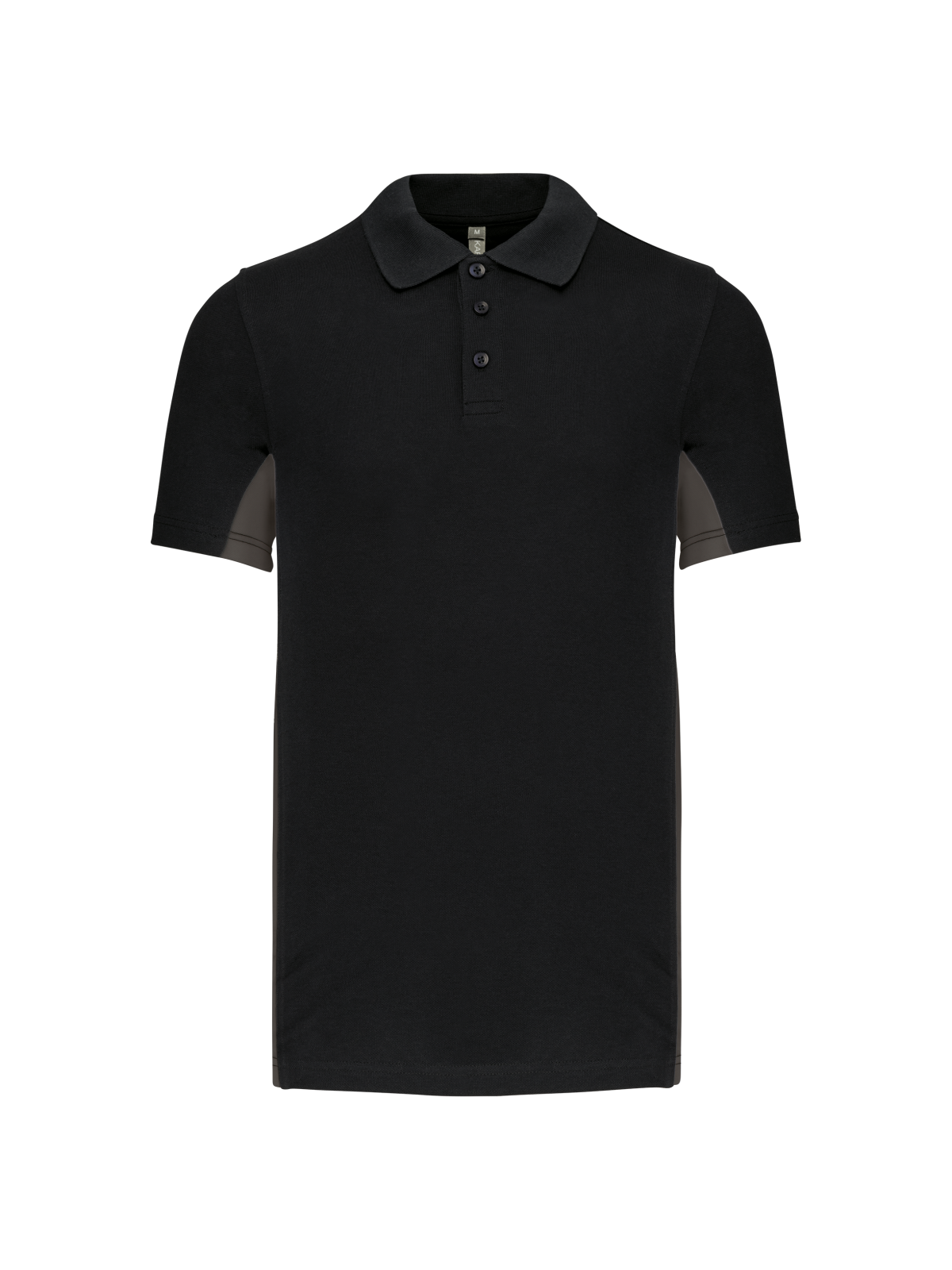 Polo piqué manches courtes bicolore homme