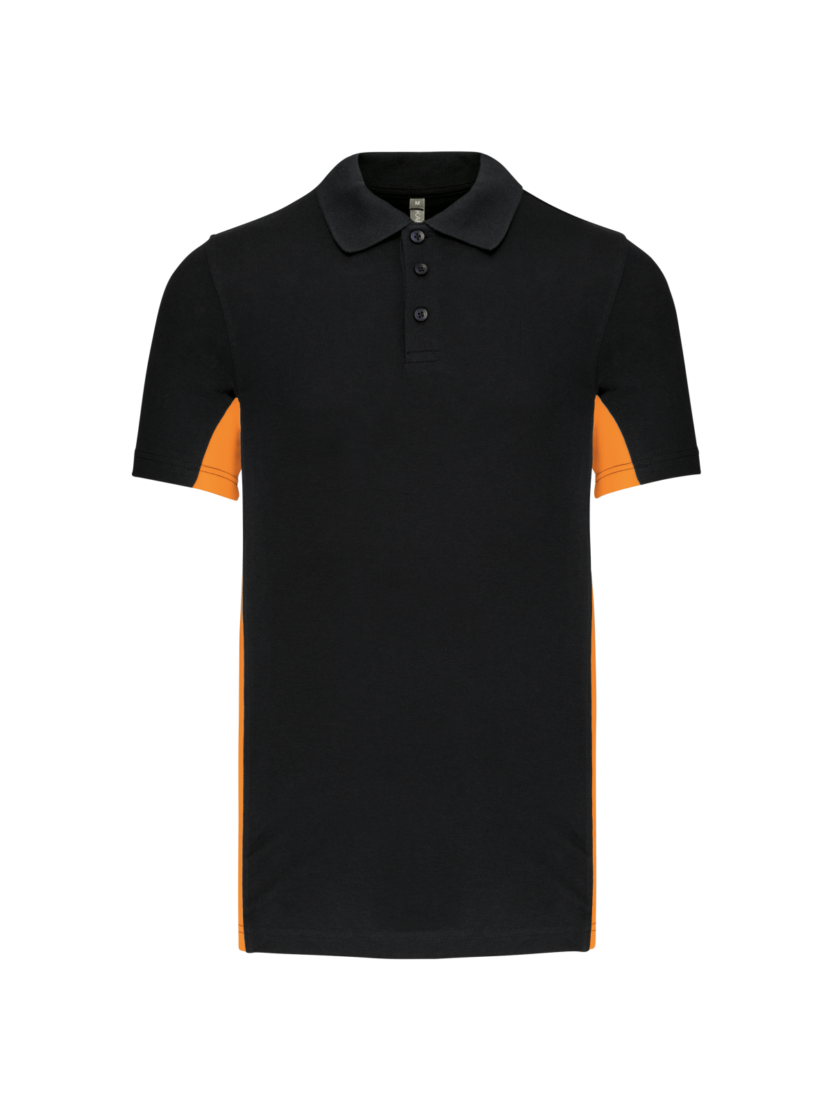 Polo piqué manches courtes bicolore homme