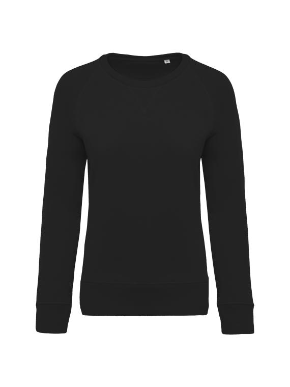 Sweat-shirt Bio col rond manches raglan femme
