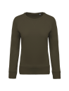 Sweat-shirt Bio col rond manches raglan femme