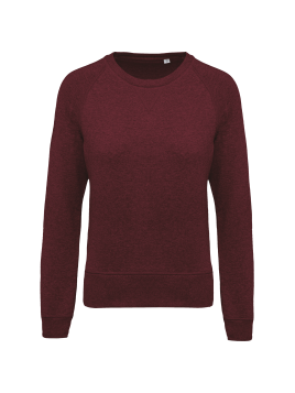Sweat-shirt Bio col rond manches raglan femme