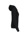 Sweat-shirt zippé capuche contrastée femme